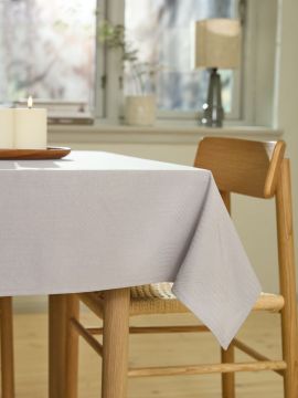 Khăn phủ bàn | LAPPVIER | cotton/polyester | xám | R140xD240cm