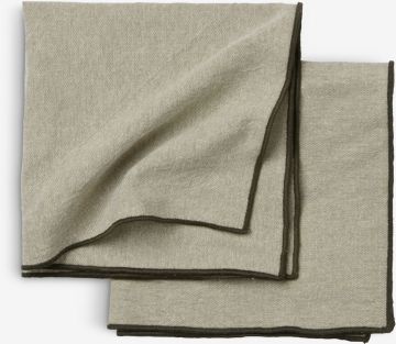 Khăn ăn cotton/polyester | BLINDURT | xanh lá | R40xD40cm | bộ 2 chiếc
