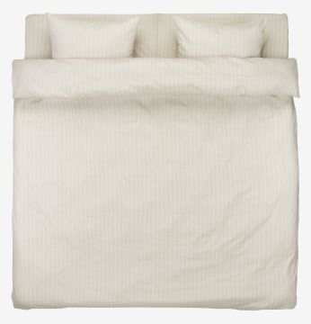 Bộ vỏ chăn gối đôi kèm ga cotton | KARMEN | màu vàng cát | R200xD220cm/R240xD260cm/R50xD70cm