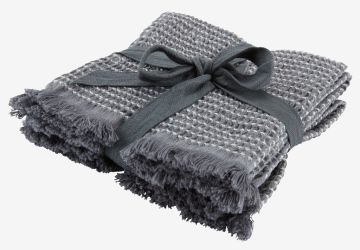Khăn đa năng | FRISTAD | xám | R30xD30cm | bộ 4 chiếc   
