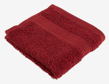 Khăn mặt cotton | KARLSTAD | đỏ thẫm | R28xD30cm