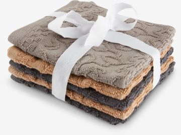 Khăn mặt cotton | STIDSVIG | nhiều màu | R30xD30cm | bộ 5 chiếc