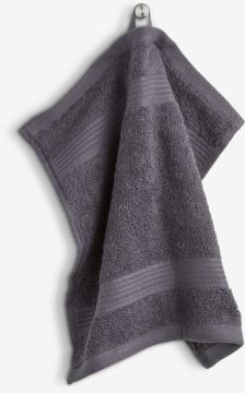 Khăn mặt cotton | KARLSTAD | xám đậm | R28xD30cm