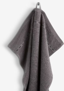 Khăn tắm cotton | MALUNG | xám đậm | R50xD100cm