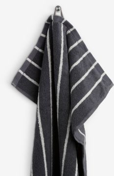Khăn tắm cotton | BREDBYN | xám đậm | R50xD100cm
