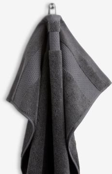 Khăn tắm cotton | NORA | ghi đậm | R50xD100cm
