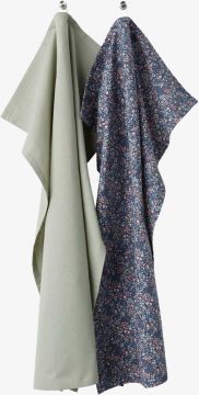 Bộ 2 khăn đa năng cotton | HYACINT | xanh lá | R50xD70cm