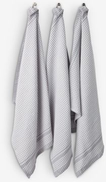 Bộ 3 khăn đa năng cotton | SANDARVE | xám | R50xD70cm