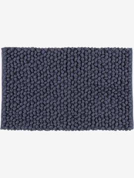 Thảm phòng tắm | ORREFORS | polyester/cotton | xanh đậm | R60xD90cm