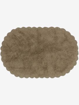 Thảm phòng tắm | SALTVIK | cotton | màu khaki | R50xD80cm