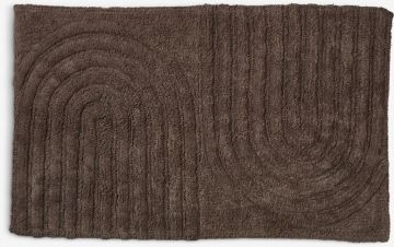Thảm phòng tắm | DALSTORP | cotton | nâu đậm | R50xD80cm