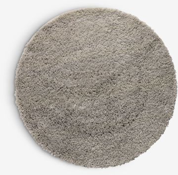 Thảm phòng tắm | KARLSTAD | polyester | xám nhạt | Ø70cm