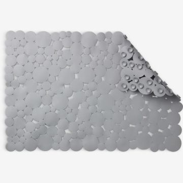 Thảm phòng tắm chống trượt | DELARY | cao su | xám | R45xD65cm