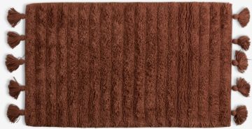 Thảm phòng tắm | SVARTE | cotton | nâu | R50xD80cm
