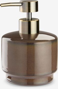 Bình xịt xà phòng | LEKERYD | gốm bán sứ/nhựa ABS | nâu | Ø9xC13cm
