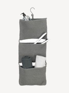 Giỏ treo phòng tắm | STOBY | nhựa PP | xám | R29xC78cm