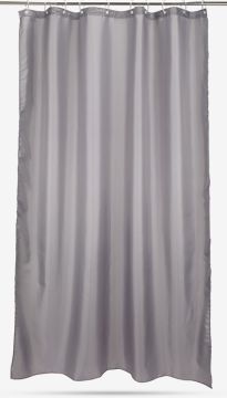 Rèm phòng tắm | HAMMAR | polyester | xám | R150xD200cm