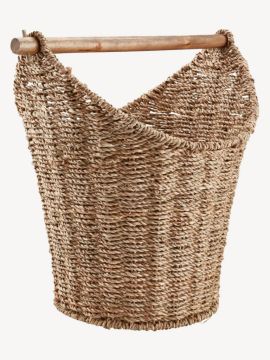 Giá treo giấy vệ sinh | VEGBY | nhựa PP/sợi cói | màu tự nhiên | Ø31xC34cm