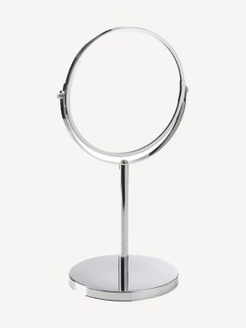 Gương 2 mặt | MEDLE | kim loại/gương | màu thép | Ø17.5xC35cm