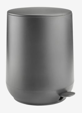 Thùng rác | OXIE | kim loại/nhựa ABS | xám đậm | Ø21xC30cm | 5L