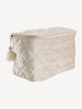 Giỏ đựng phụ kiện | KNIVSTA | vải polyester | be | R12xD20xC14cm