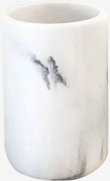 Cốc đựng bàn chải | BERGHEM | nhựa polyresin | màu đá cẩm thạch | Ø7.5xC11cm