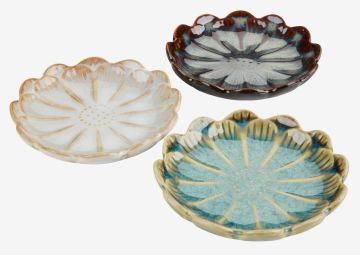 Khay trang trí | FORSBACKA | gốm | nhiều màu | Ø11xC2cm