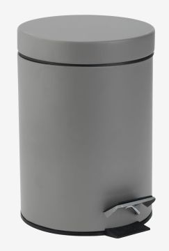 Thùng rác | MALA | kim loại | xám | Ø16xC26cm | 3L 