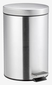 Thùng rác | MEDLE | inox/nhựa PP | màu inox | Ø29xC44.5cm | 20L