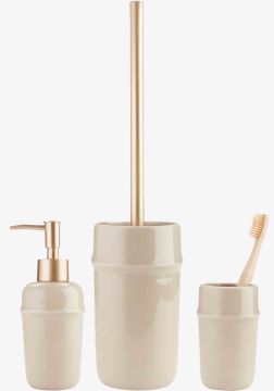 Bộ 3 món phụ kiện phòng tắm | BOLIDEN | gốm | be