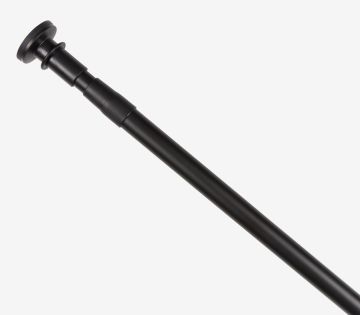 Thanh treo rèm tắm | VARA | aluminium/nhựa ABS | đen | D70/120cm