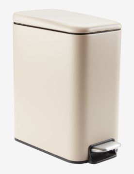 Thùng rác | ULLATTI | kim loại/nhựa | be | R22.5xD43.5xC45.5cm | 20L
