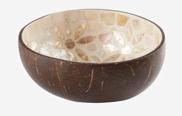 Tô trang trí | BLEKET | sọ dừa | nâu | Ø14xC6cm