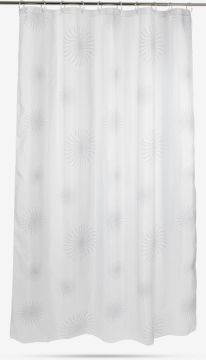 Rèm phòng tắm | SVARTVIK | polyester | trắng | R150xD200cm