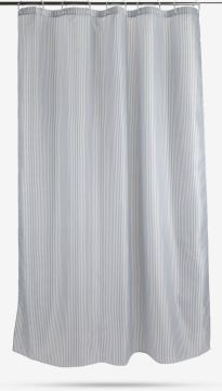Rèm phòng tắm | SUNDBY | polyester | xám/trắng | R150xD200cm