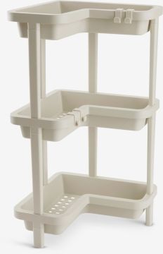 Kệ góc đa năng | KAREBY | nhựa PP | be | R30xD30xC56cm