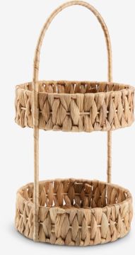Giỏ đa năng | TUREHOLM | lục bình/thép | màu tự nhiên | Ø16xC31cm
