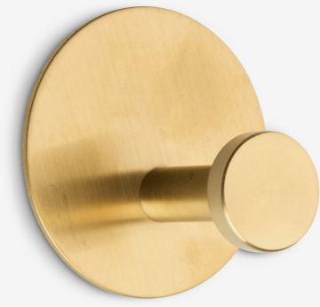 Móc dán tường | VINDELN | thép | màu vàng | Ø5xC4cm