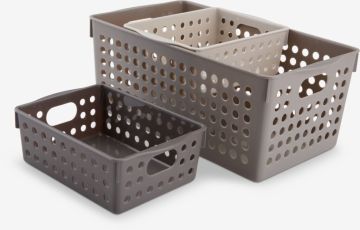 Giỏ đa năng | JONSTORP | nhựa PP | nhiều màu | R12/15xD17/29xC6/12cm