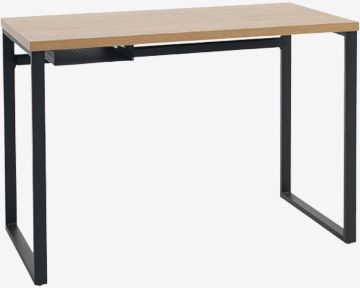 Bàn làm việc | AABENRAA | gỗ công nghiệp/kim loại | màu sồi/đen | R55xD110xC75cm