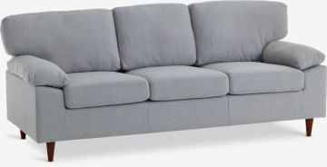 Sofa 3 chỗ | GEDVED | vải polyester | xám nhạt | R210xS84xC85cm