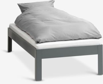 Giường đơn | KILDEN | thép | xám đậm | R90xD200cm