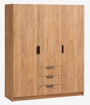 Tủ quần áo | JENSLEV | gỗ công nghiệp | màu sồi | R145xS50xC176cm