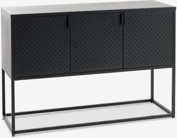 Tủ phòng ăn | VIRUM | thép | đen | R120xS40xC80cm