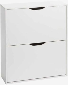 Tủ giày 2 ngăn | IDSKOV | gỗ công nghiệp | trắng | R71xS24xC81cm