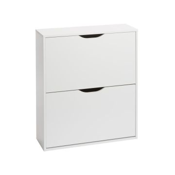 Tủ giày 2 ngăn | IDSKOV | gỗ công nghiệp | trắng | R71xS24xC81cm