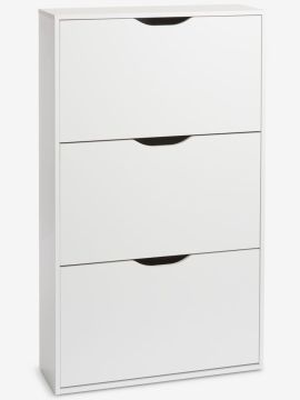 Tủ giày 3 ngăn | IDSKOV | gỗ công nghiệp | trắng | R71xS24xC119cm
