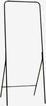 Giá treo quần áo | MOLTRUP | kim loại/PP | đen | R60xS53xC155cm
