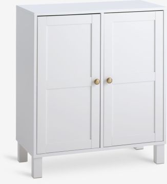 Kệ trưng bày cửa gỗ | SKALS | gỗ công nghiệp | trắng | R71xS35xC71/81cm