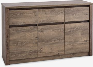 Tủ phòng ăn | VEDDE | gỗ công nghiệp | màu sồi đậm | R130xS43xC79cm